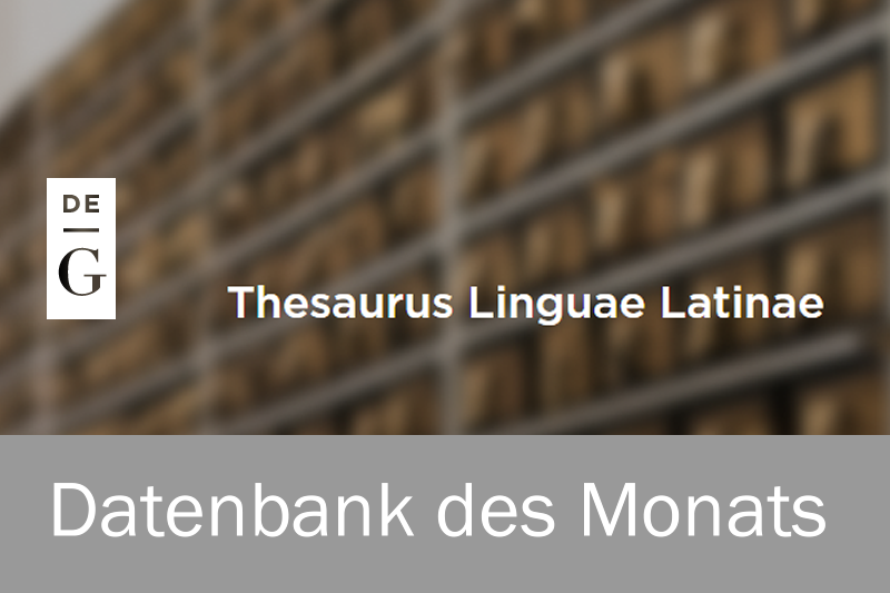 Thesaurus linguae Latinae online Universitätsbibliothek